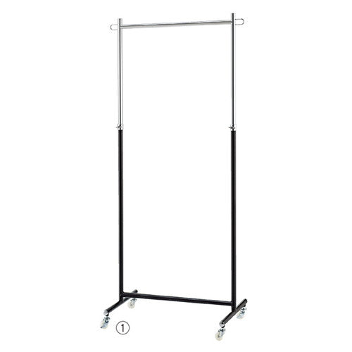 店舗用品店舗什器ハンガーラック5台組黒W90cmタイプの商品画像