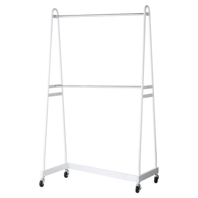 店舗用品店舗什器Zハンガーラック2段強化タイプ白の商品画像