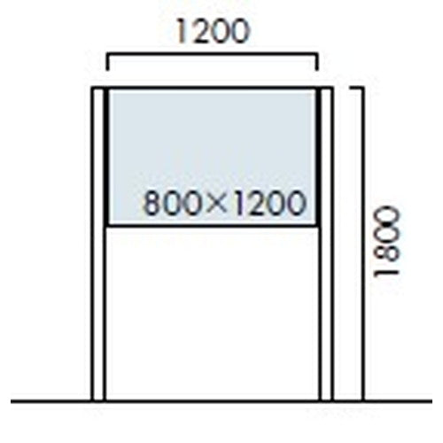 エクステリアサイン 自立サイン 両面対応 丸パイプ OS-11220-SH