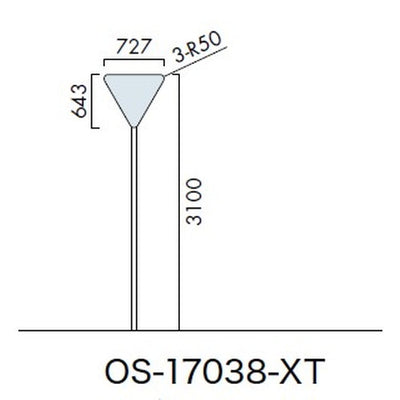 エクステリアサイン標識OS-17038-XT片面対応の商品画像