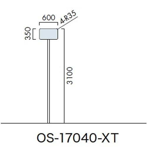 エクステリアサイン標識OS-17040-XT片面対応の商品画像