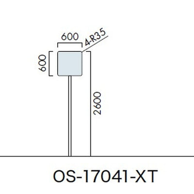 エクステリアサイン標識OS-17041-XT片面対応の商品画像
