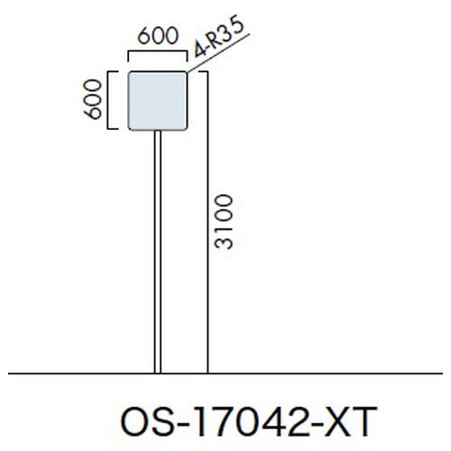 エクステリアサイン標識OS-17042-XT片面対応の商品画像