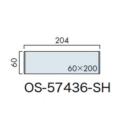 インテリアサイン ユニティ5 室名札(平付け) OS-57436-SH 片面対応
