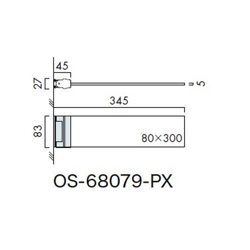 インテリアサイン フーリィ 室名札(突出し スイング) OS-68079-PX 両面対応