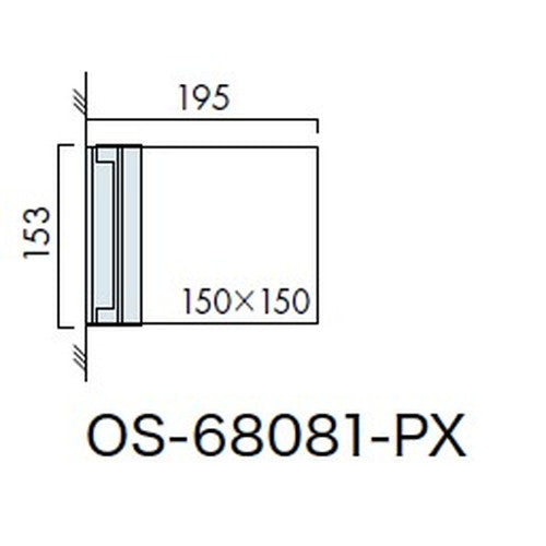 インテリアサイン フーリィ 室名札(突出し スイング) OS-68081-PX 両面対応