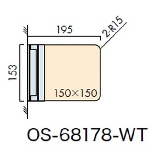 インテリアサイン フーリィ 室名札(突出し スイング) OS-68178-WT 両面対応
