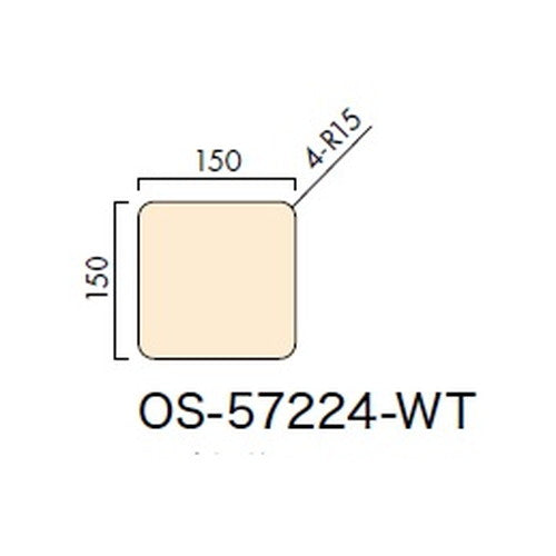 インテリアサイン フーリィ 室名札(平付け) OS-57224-WT 片面対応