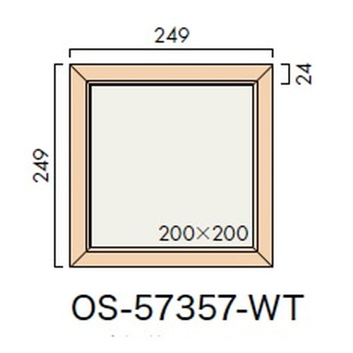 インテリアサイン オアシス2 室名札(平付け) OS-57357-WT 片面対応