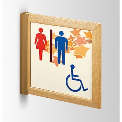 インテリアサインオアシス2室名札(突出し)OS-68160-WT両面対応の商品画像