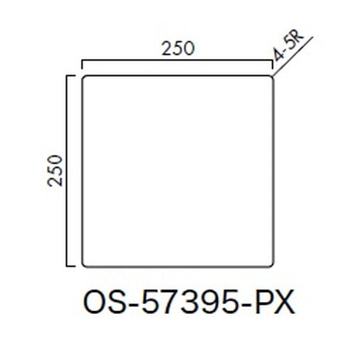 インテリアサイン パティカル2 室名札(平付け) OS-57395-PX 片面対応