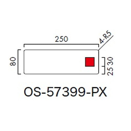 インテリアサイン パティカル2 室名札(在空) OS-57399-PX 片面対応