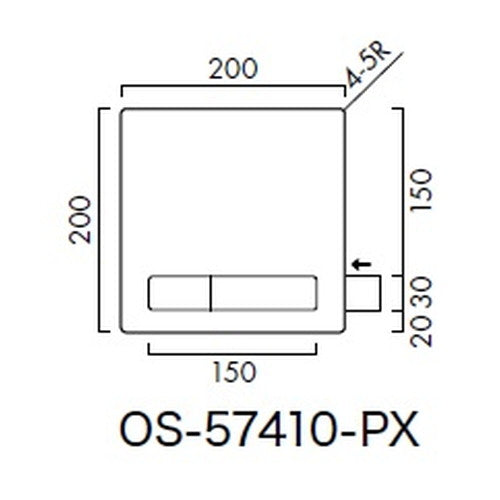 インテリアサイン パティカル2 室名札(名札) OS-57410-PX 片面対応