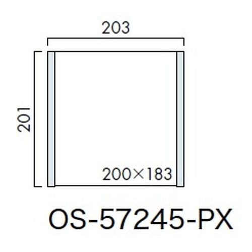 インテリアサイン プリーフサイン2 室名札(平付け) OS-57245-PX 片面対応