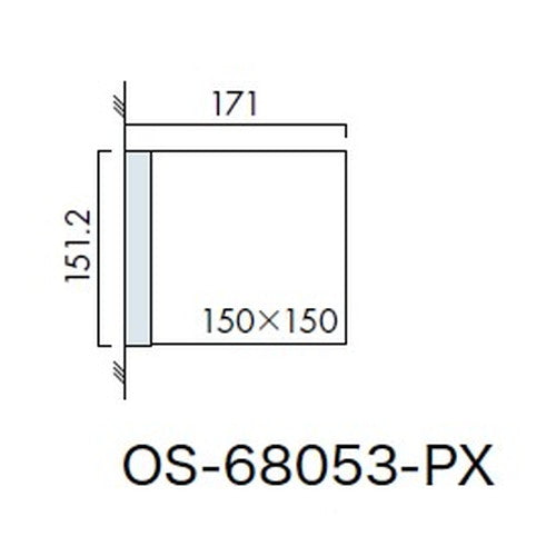 インテリアサイン プリーフサイン2 室名札(突出し) OS-68053-PX 両面対応