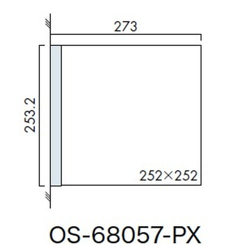 インテリアサイン プリーフサイン2 室名札(突出し) OS-68057-PX 両面対応