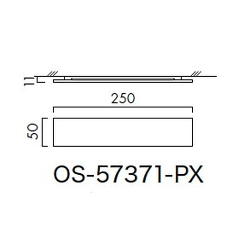 インテリアサイン プリーフサイン3 室名札(平付け) OS-57371-PX 片面対応