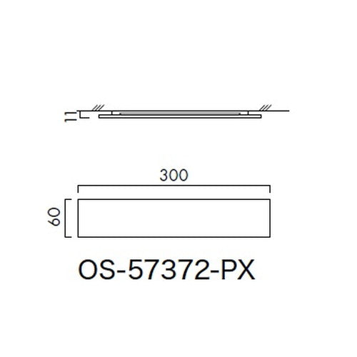 インテリアサイン プリーフサイン3 室名札(平付け) OS-57372-PX 片面対応