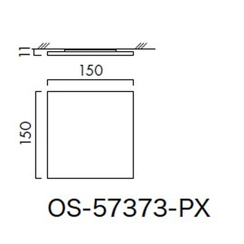 インテリアサイン プリーフサイン3 室名札(平付け) OS-57373-PX 片面対応