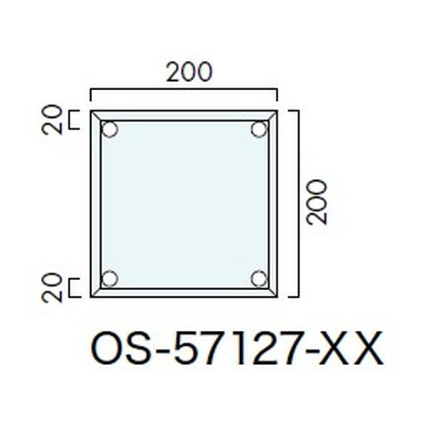 インテリアサイン アタッチメントサイン 室名札(平付け) OS-57127-XX 片面対応