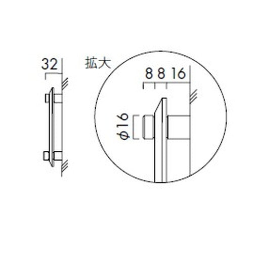 インテリアサイン アタッチメントサイン 室名札(平付け) OS-51106-XX 片面対応