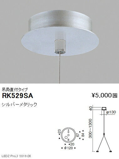 遠藤照明施設照明デザインベースライトオプション吊具直付タイプRK-529SA