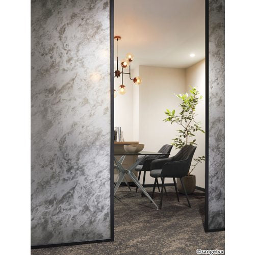 【ガラスフィルム】【サンゲツガラスフィルム】 Stone ストーン Shiny Onyx シャイニーオニキス GF1864 125cm巾 (1m単位切売)