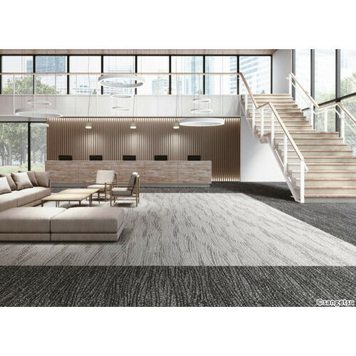 サンゲツ カーペットタイルDT NATURE ルーセントフローF DT-5010 F-eco【1枚単位】| 光や木々、水、石など自然の美しさをモチーフにした有機的なデザイン