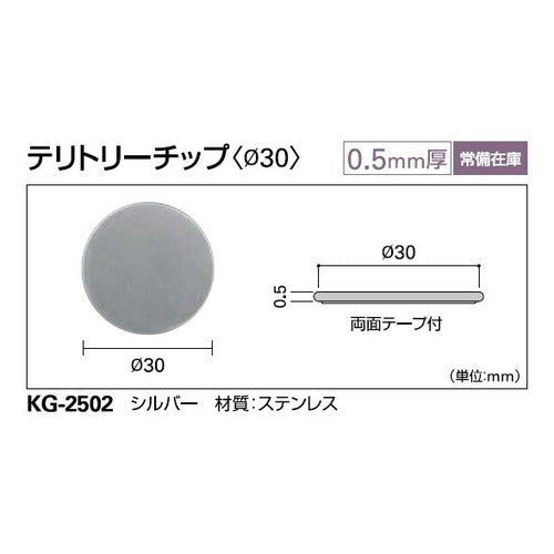 サンゲツ 巾木 テリトリーチップ φ26 KG-2501・φ30 KG-2502 袋売り/20個