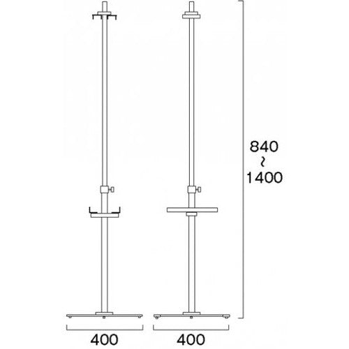 PAパネルスタンド15G-B 両面 PA15G-BR