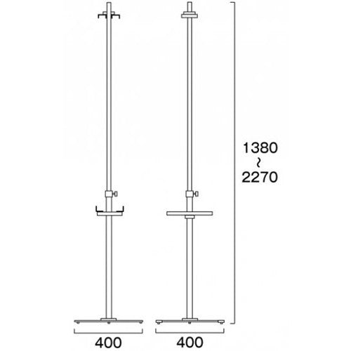PAパネルスタンド23G-B 両面 PA23G-BR