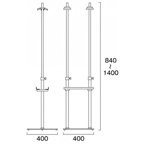 PAパネルスタンド15TW-B 両面 PA15TW-BR