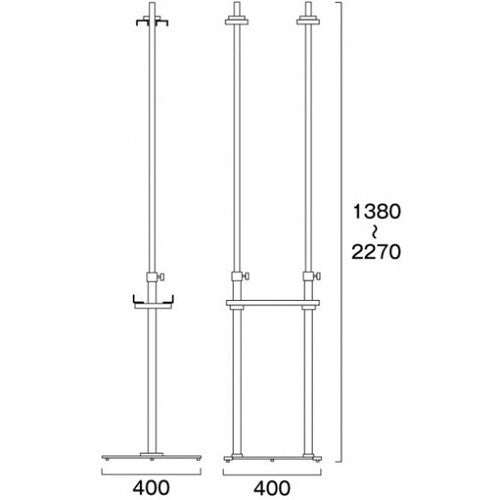 PAパネルスタンド23TW-B 両面 PA23TW-BR
