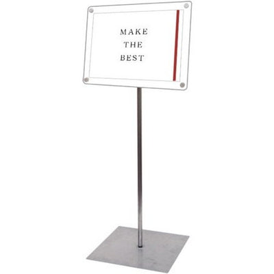 インフォメーションアクリルスタンド80B4横ホワイトINFA80-B4YWの商品画像