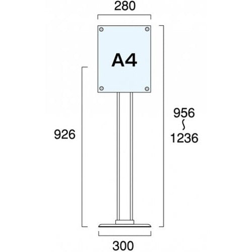 クリエイティブアクリルスタンド A4縦 CAS-A4T