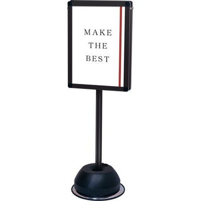 屋外ポールサインスタンドA3両面ブラックBOPSS-A3Rの商品画像