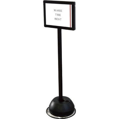 屋外ポールサインスタンドA4片面横ブラックBOPSS-A4YKの商品画像