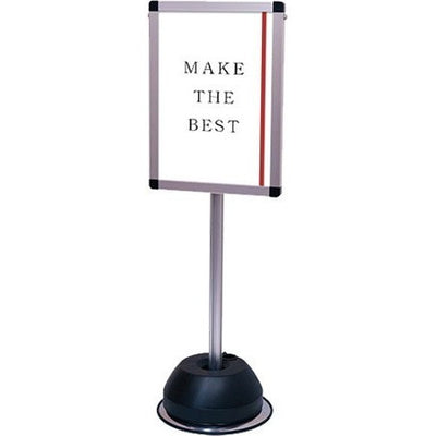 屋外ポールサインスタンドA3片面シルバーOPSS-A3Kの商品画像