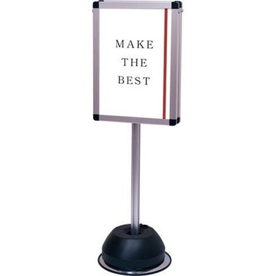 屋外ポールサインスタンドA3両面シルバーOPSS-A3Rの商品画像