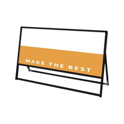 ブラックバリウススタンド看板アルミ複合板1200×600片面BVASKAP-1200X600Kの商品画像