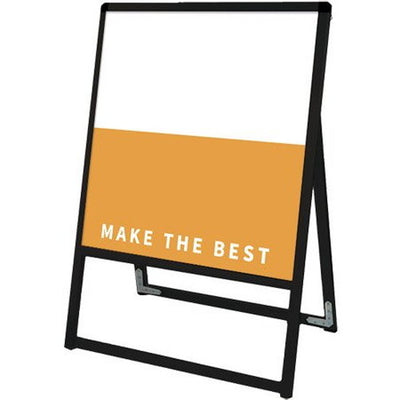 ブラックバリウススタンド看板アルミ複合板450×450片面BVASKAP-450X450Kの商品画像