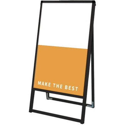 ブラックバリウススタンド看板アルミ複合板450×900片面BVASKAP-450X900Kの商品画像