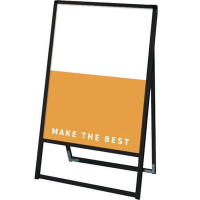 ブラックバリウススタンド看板アルミ複合板600×900片面BVASKAP-600X900Kの商品画像