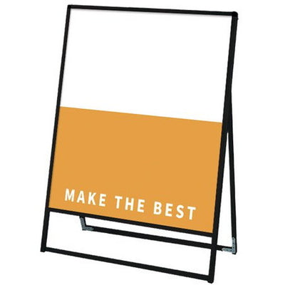 ブラックバリウススタンド看板アルミ複合板900×1200片面BVASKAP-900X1200Kの商品画像