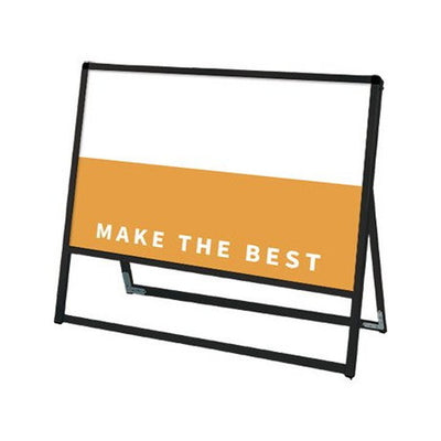 ブラックバリウススタンド看板アルミ複合板900×450片面BVASKAP-900X450Kの商品画像