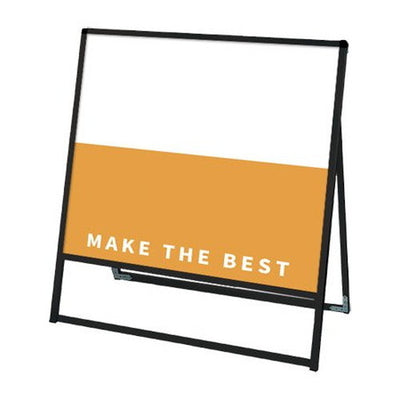 ブラックバリウススタンド看板アルミ複合板900×900片面BVASKAP-900X900Kの商品画像