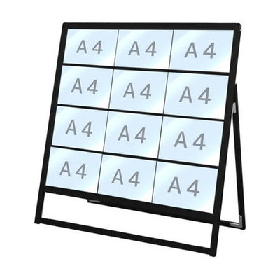 ブラックバリウスカードケーススタンド看板A4横12片面BVACCSK-A4Y12Kの商品画像