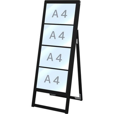 ブラックバリウスカードケーススタンド看板A4横4片面BVACCSK-A4Y4Kの商品画像