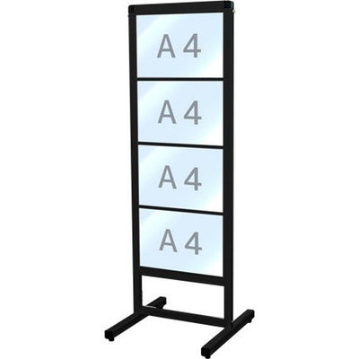 ブラックバリウスカードケースメッセージスタンドA4横4片面BVACCMS-A4Y4Kの商品画像