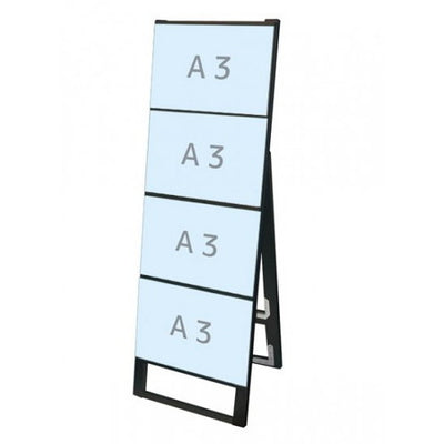 ブラックカードケーススタンド看板A3横4片面BCCSK-A3Y4Kの商品画像